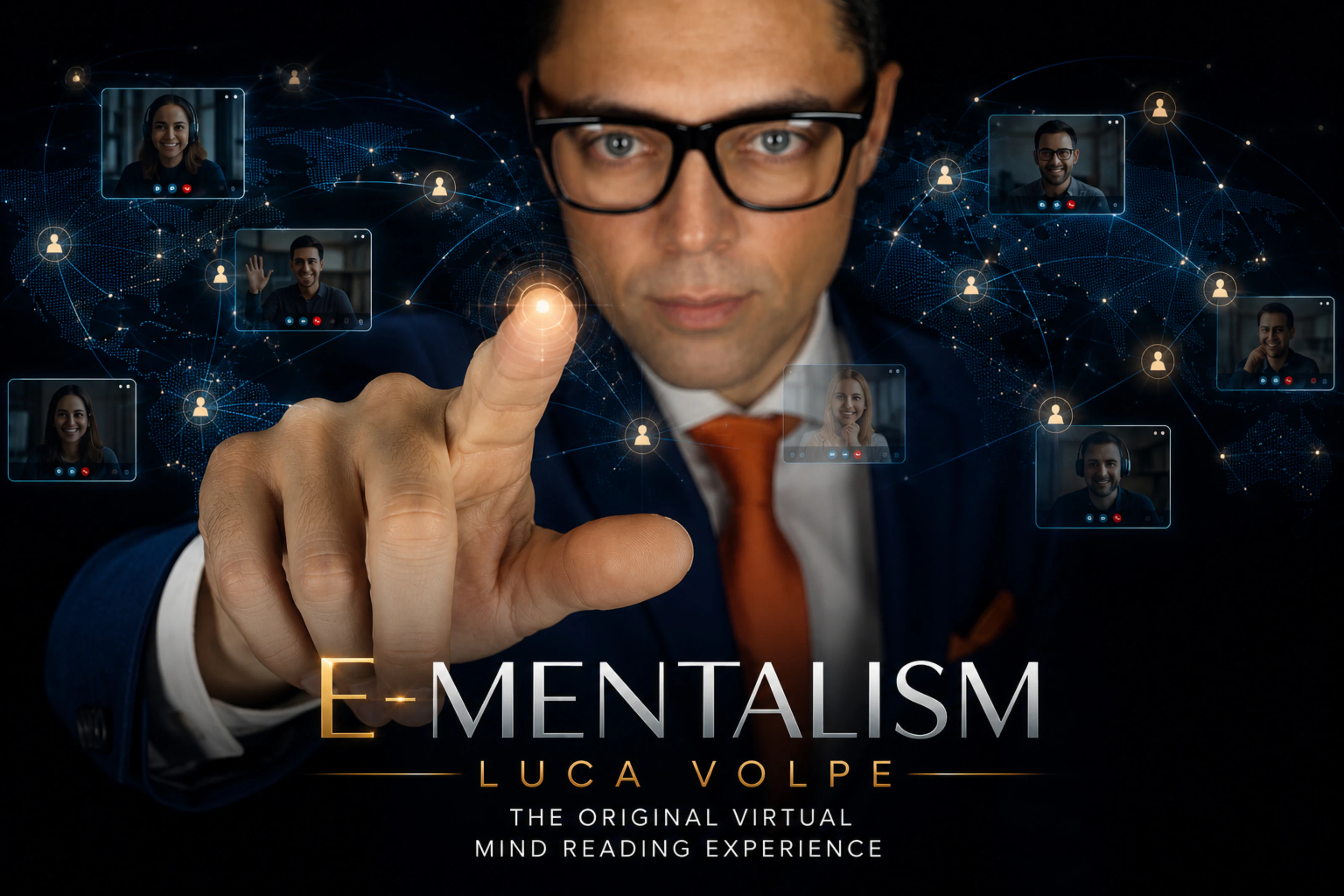 E-Mentalism Interactive lo spettacolo virtuale di mentalismo per aziende di Luca Volpe E-Mentalism Interactive lo spettacolo virtuale di mentalismo per aziende di Luca Volpe
